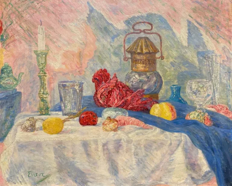 Still Life with Lantern and Vegetables